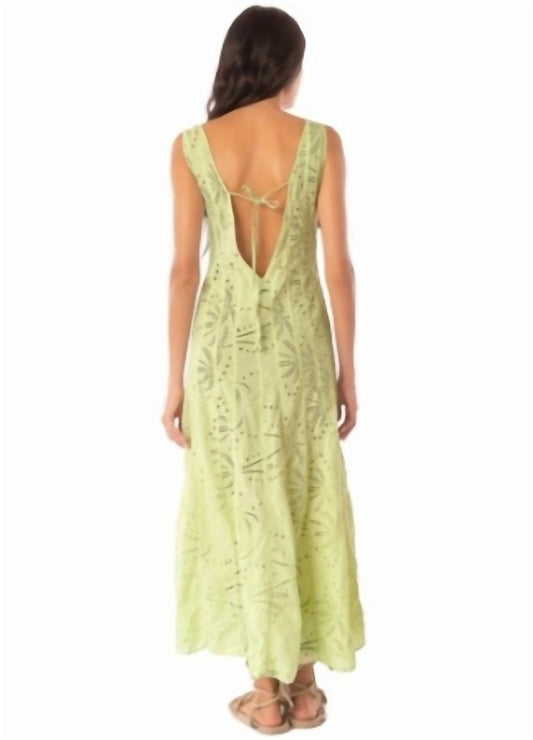 Maaji - Palm Embroidery Geranium Maxi Dress