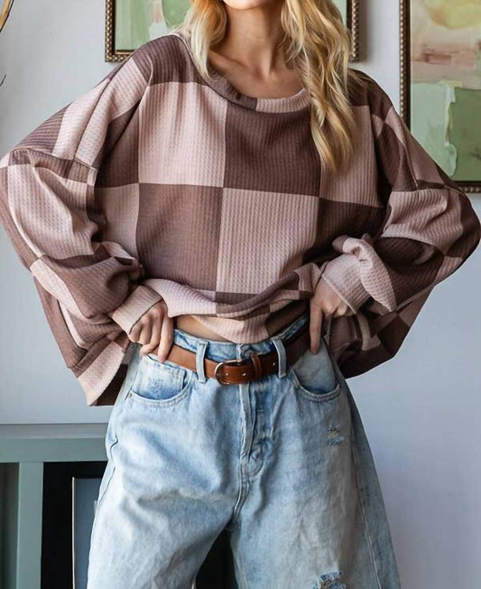Hopely - Checkered Sweatshirt