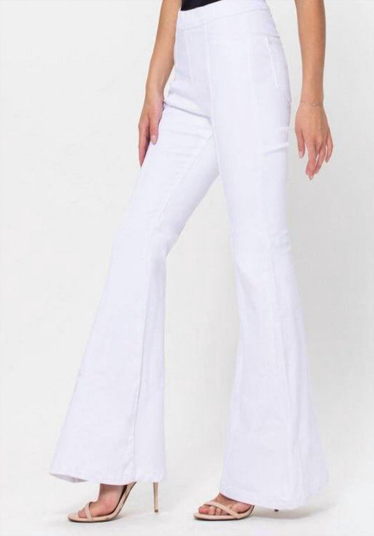 Cello - High Rise Pull On Flare Jeans
