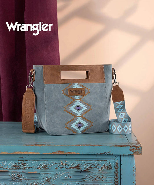Wrangler - Aztec embroidered Crossbody bag