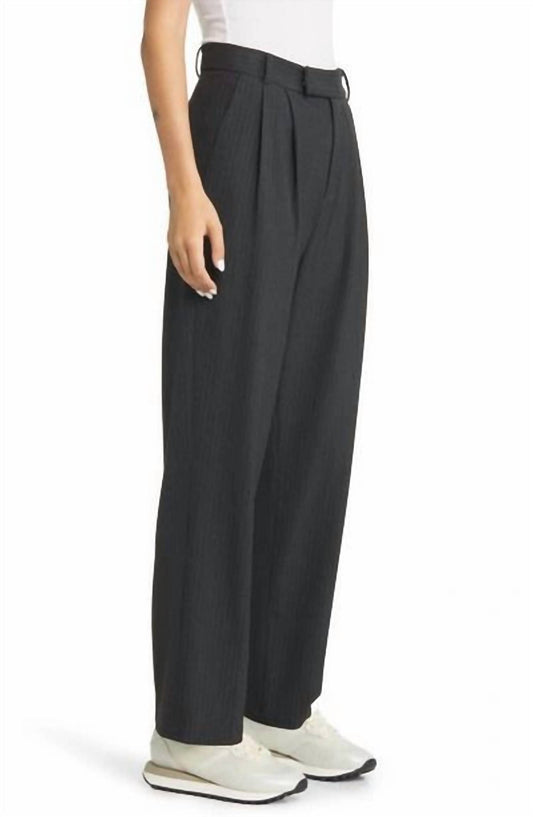 Rails - Pinstripe Pleated High Rise Trousers