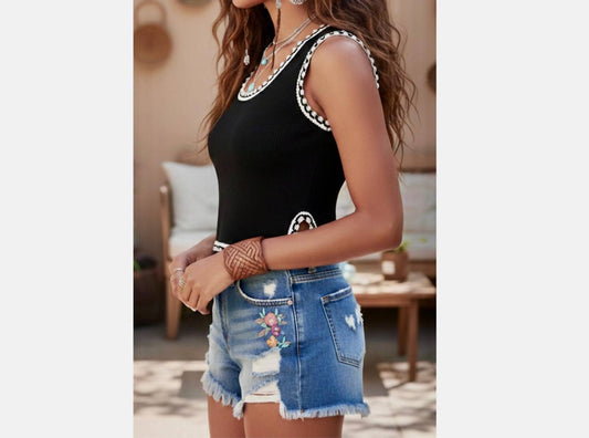 Pol - Bella Ribbed Knit Tank Vest