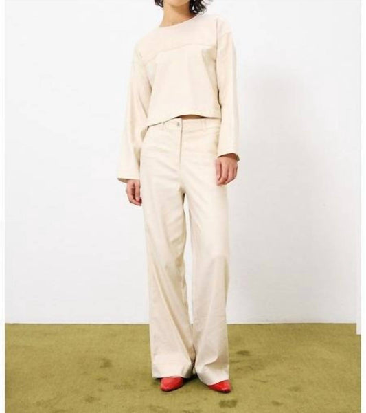 Frnch - Winter Woven Wide Leg Pant