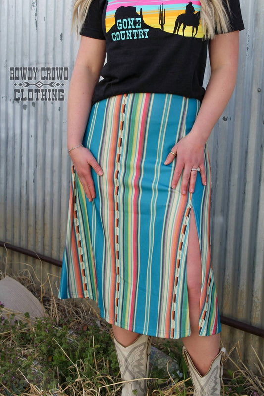 Rowdy Crowd - Sonora Serape Skirt