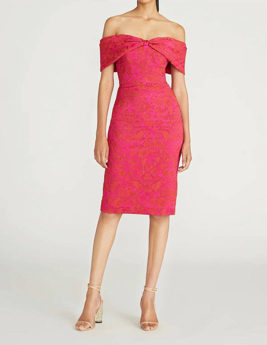 Theia - Eveline Off Shoulder Dress