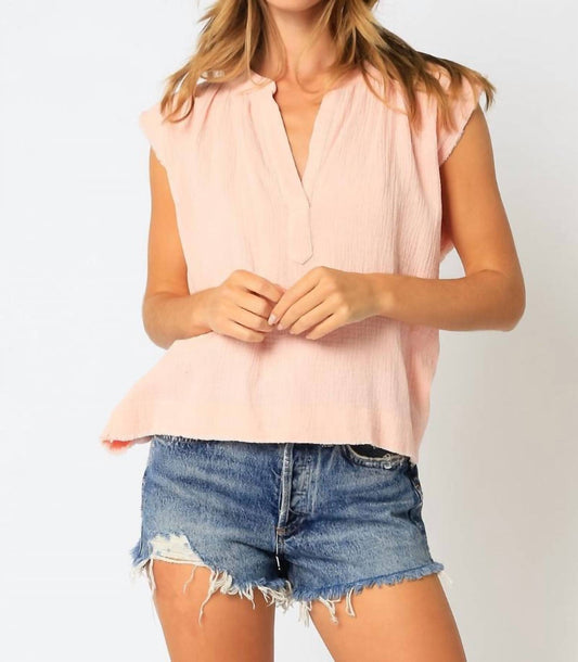 Olivaceous - Best-loved Frayed Muscle Gauze Tank