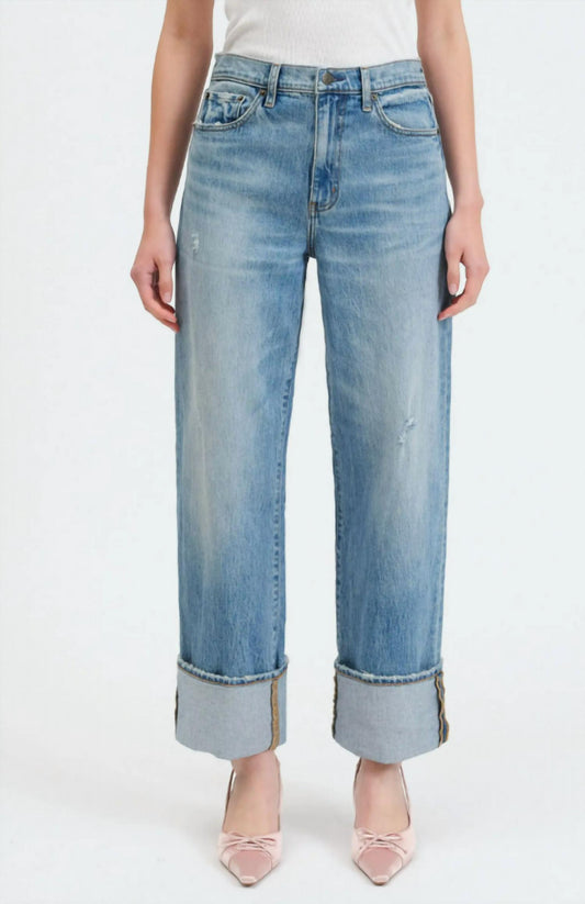 Daze - Eastside Cuff Crop Straight Leg Jeans