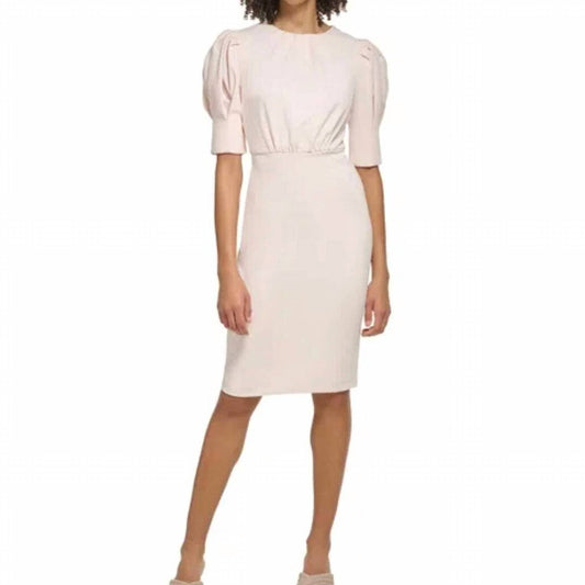 Calvin Klein - Ruched Knee Length Dress