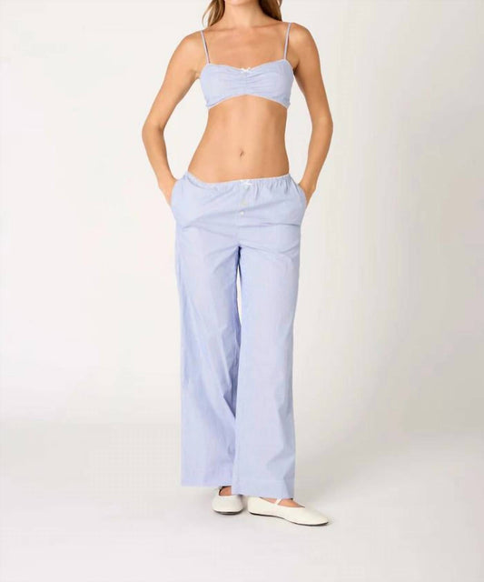 Nia - Stripe Bralette And Pant Set