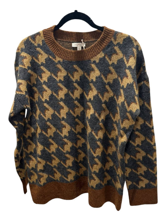 Mystree - Women's Houndstooth Crewneck Sweater