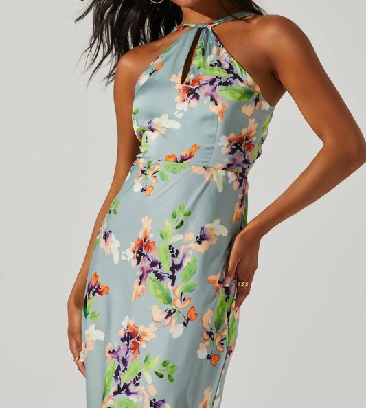 Sandrine Halter Midi Dress