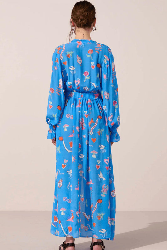 Paolita - White Rabbit Silk Mary Jane Dress