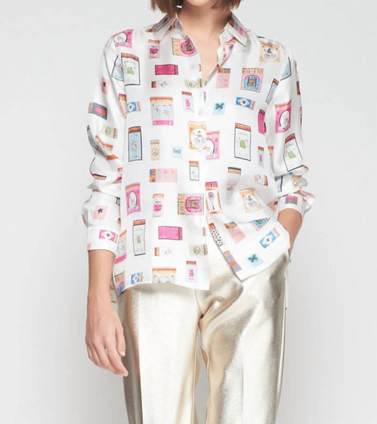 Vilagallo - Tea Cerilas Print Blouse