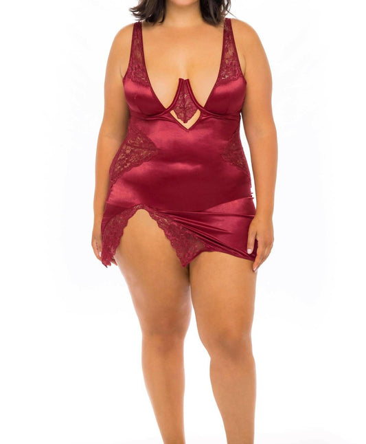 Oh La La Cheri - Allegra Keyhold Detailed Babydoll - Plus