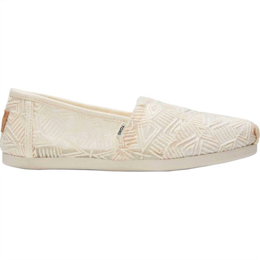 Toms - Women's Alpargata Classic Geo Lace Slip On