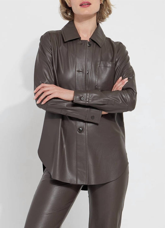 Lysse - Women's Amara Vegan Leather Overshirt