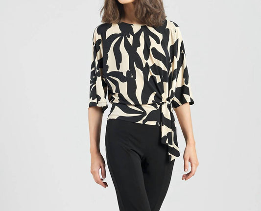 Clara Sunwoo - Leaf Shadow Signature Side Tie Top