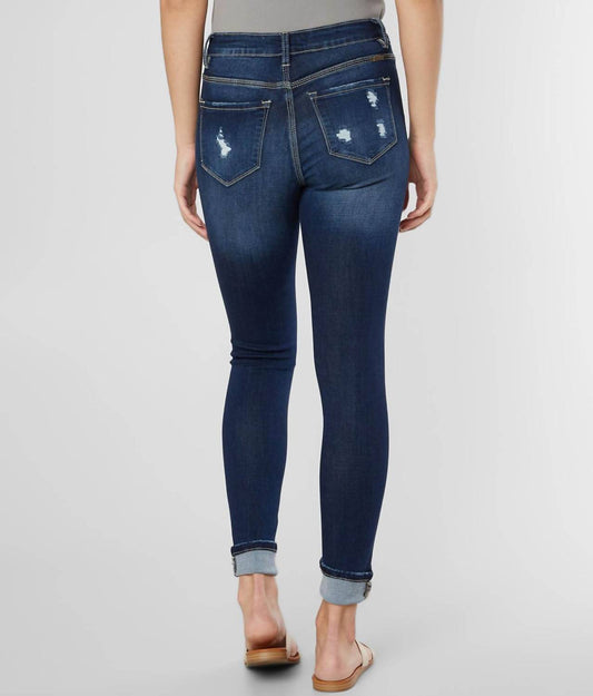 Kancan - Ella Mid Rise Skinny Straight Cuff Jeans