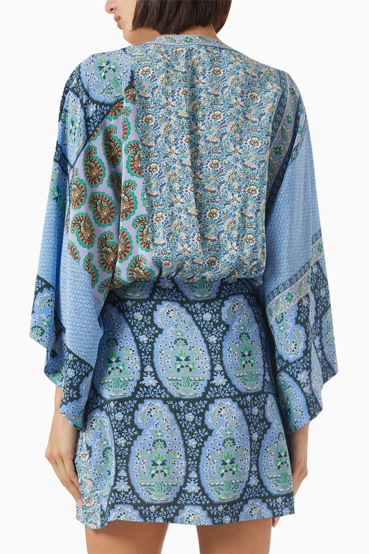 Boteh - Onda silk robe dress