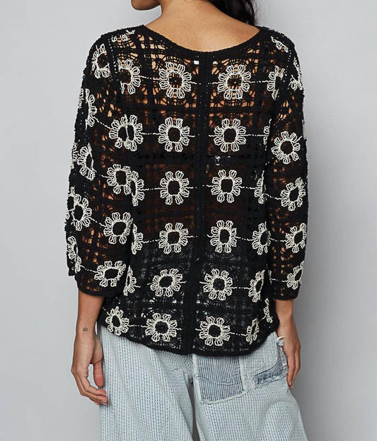 Pol - Crochet Cardigan With Various Weave Patterns