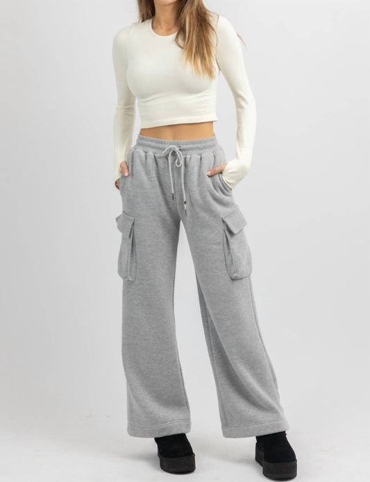 Creamon - Cargo Cozy Fleece Lounge Pants