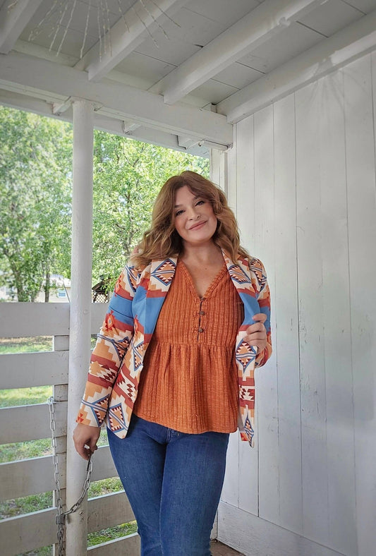 Main Strip - Aztec Bundle Blazer