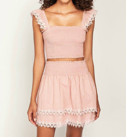 Peixoto - Mariel Smocked Top