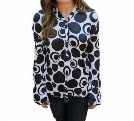 Erma’S Closet - POLKA DOT PULLOVER TOP