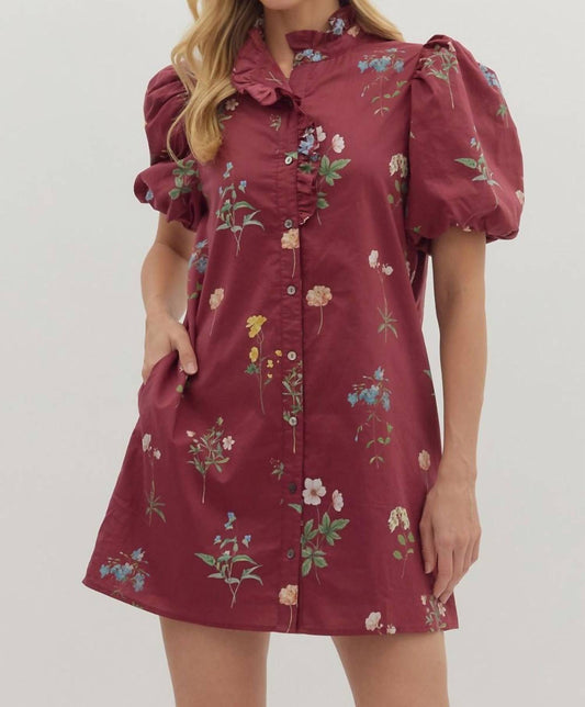 Entro - Helena Fall Floral Dress