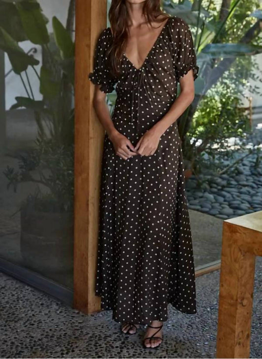 Mint - Colette Polka Dot Maxi Dress