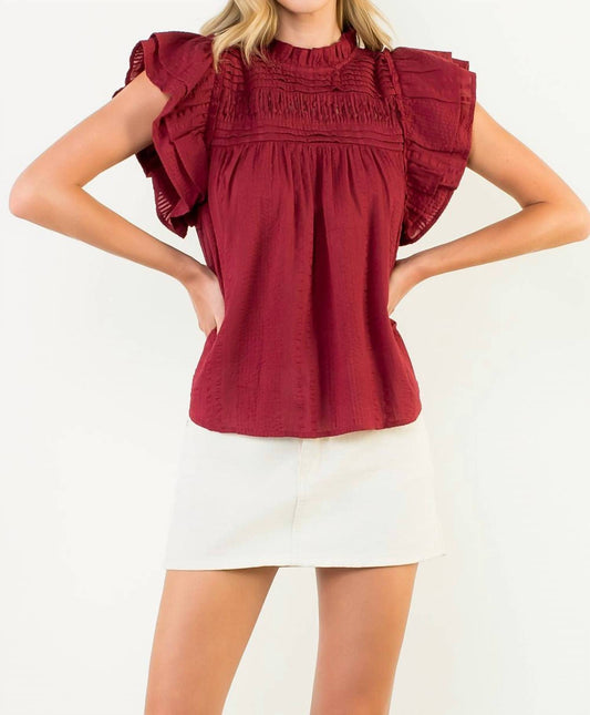 Thml - Flutter Sleeve Blouse