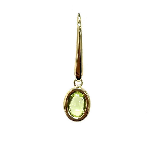 Aamiaa - Color Candy Collection Earrings With 6x4 Oval Peridot