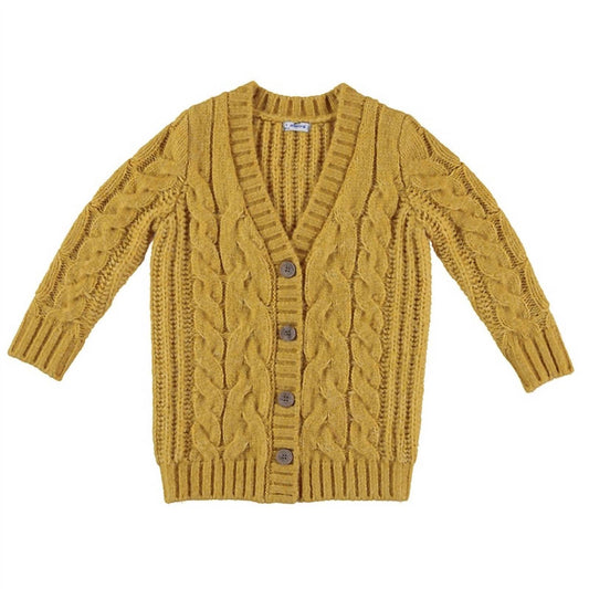 Mayoral - Girls' Cable Braided Cardigan