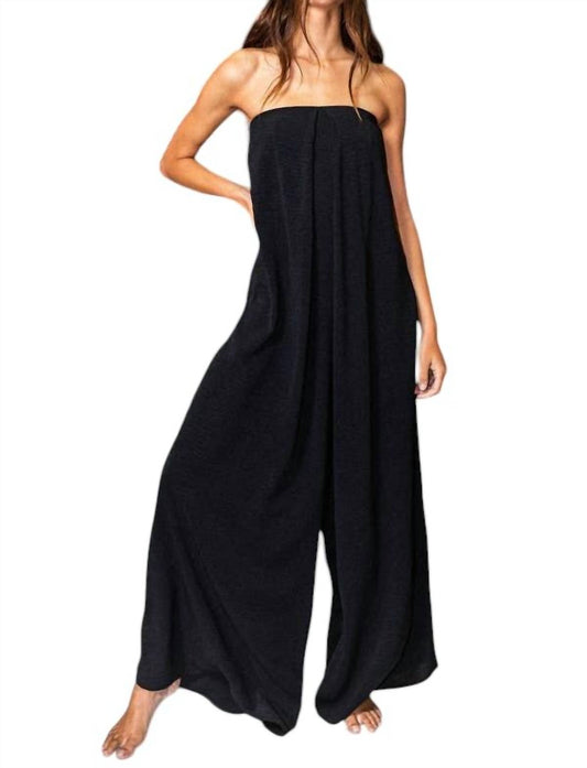 Bucketlist - Jana Strapless Flowy Jumpsuit