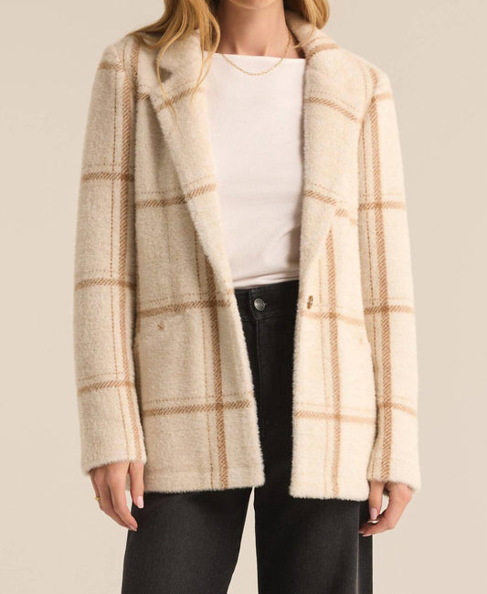 Z Supply - Roxanna Windowpane Knitted Blazer