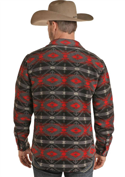 Powder River - Wool Aztec Jacquard Shirt Jacket