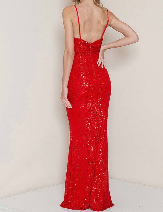 Maniju - Sultry V Neckline Prom Dress
