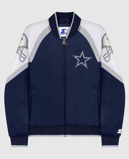 Starter - Women's Dallas Cowboys Zip Front Track Jacket