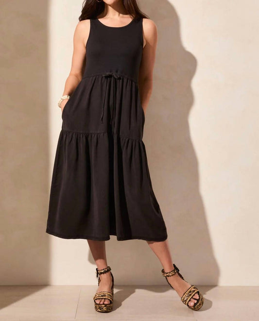 Tribal - Mixed Media Midi Dress