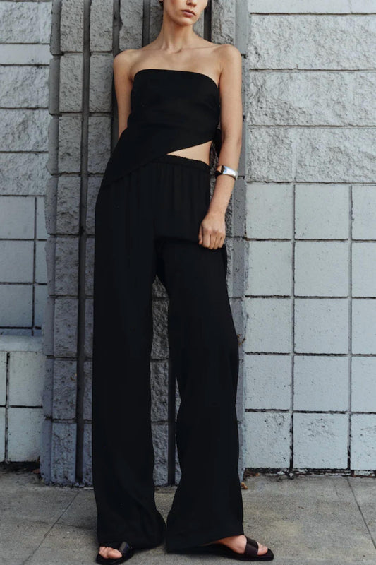 Enza Costa - Fluid Twill Scarf Top