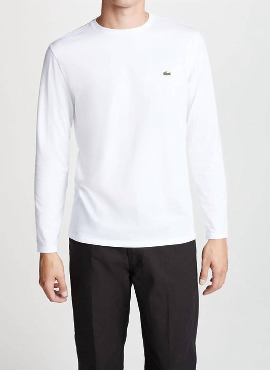 Lacoste - Long Sleeve Jersey Pima Regular Fit Crewneck T-shirt