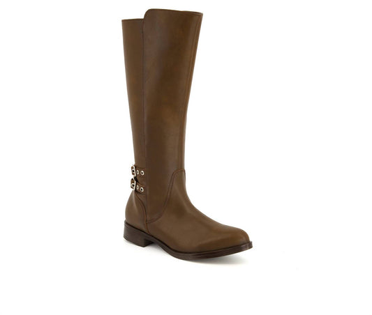 Andrea - Women's Tall Riding Elastic Shaft Boots