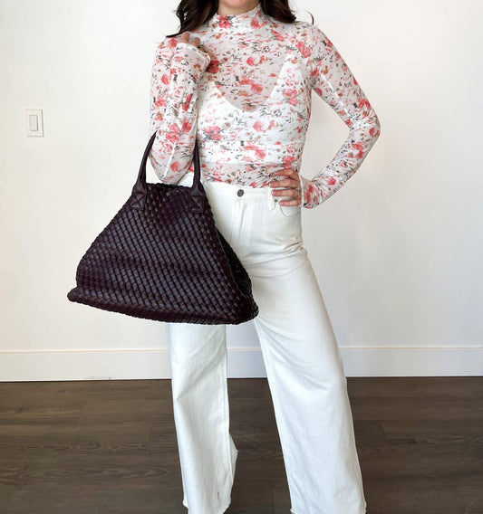 Urban Expressions - Women's Ithaca Woven Vegan Leather Tote Bag