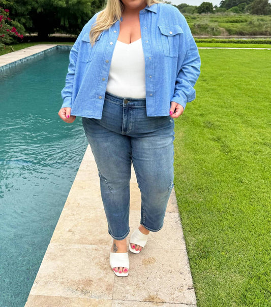 Nic + Zoe - All-around Shirt Jacket - Plus Size