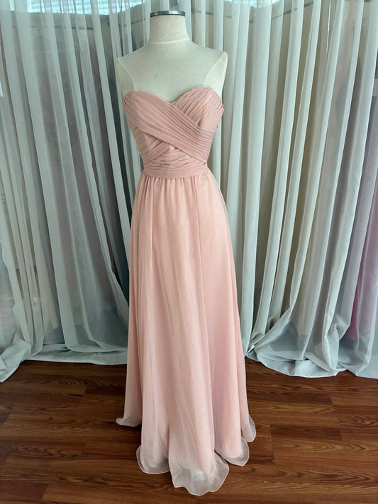 Angelina Faccenda - Women's Strapless Pleated Bodice Dress