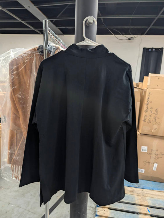 Eileen Fisher - WOMEN'S HIGH COLLAR JACKET