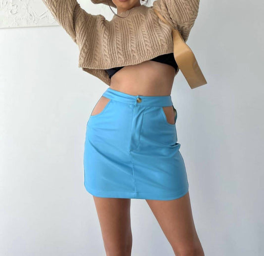 Bailey Rose - Azure Cut Out Skirt