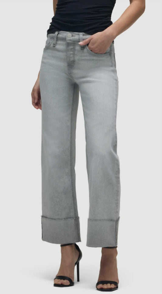 Hudson - Rosie Cuff High-Rise Wide Leg Ankle Jean