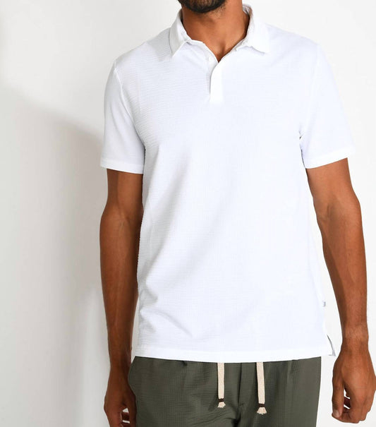 Cala 1789 - Vasco Trieste Embossed Fabric Polo Shirt