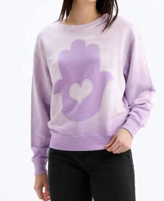 Chrldr - BIG HAMSA HEART CREWNECK SWEATSHIRT